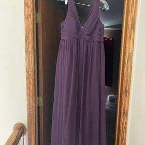 Azazie Purple One Shoulder Dress